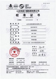 检测仪器报告证书：电火花检测仪jg-802